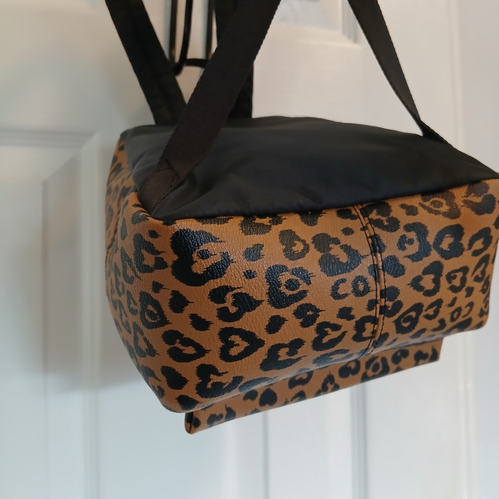 Coach Mini Charlie Cheetah Print Tan and Black C Bag - Picture 6 of 8